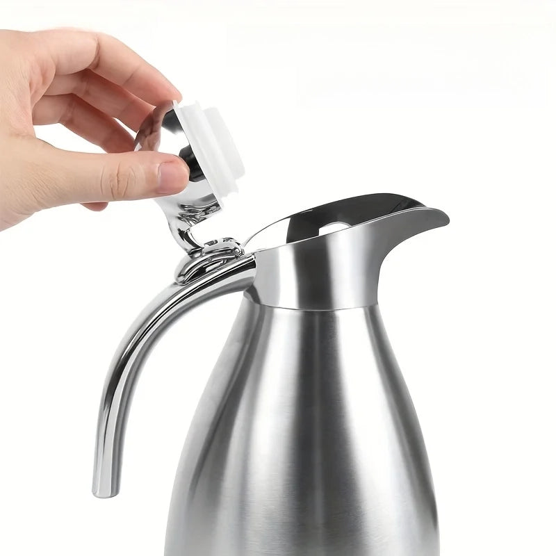 Garrafa Térmica em Inox 1L com Botão de Servir