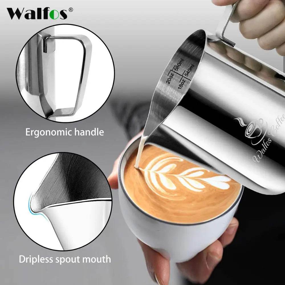 Jarro de Leite para Café Walfos de Aço Inox - Haustter - Haustter