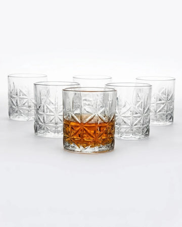 Jogo de Copos para Whisky Pavillion 6 Peças 330ml - Elegância Masculina