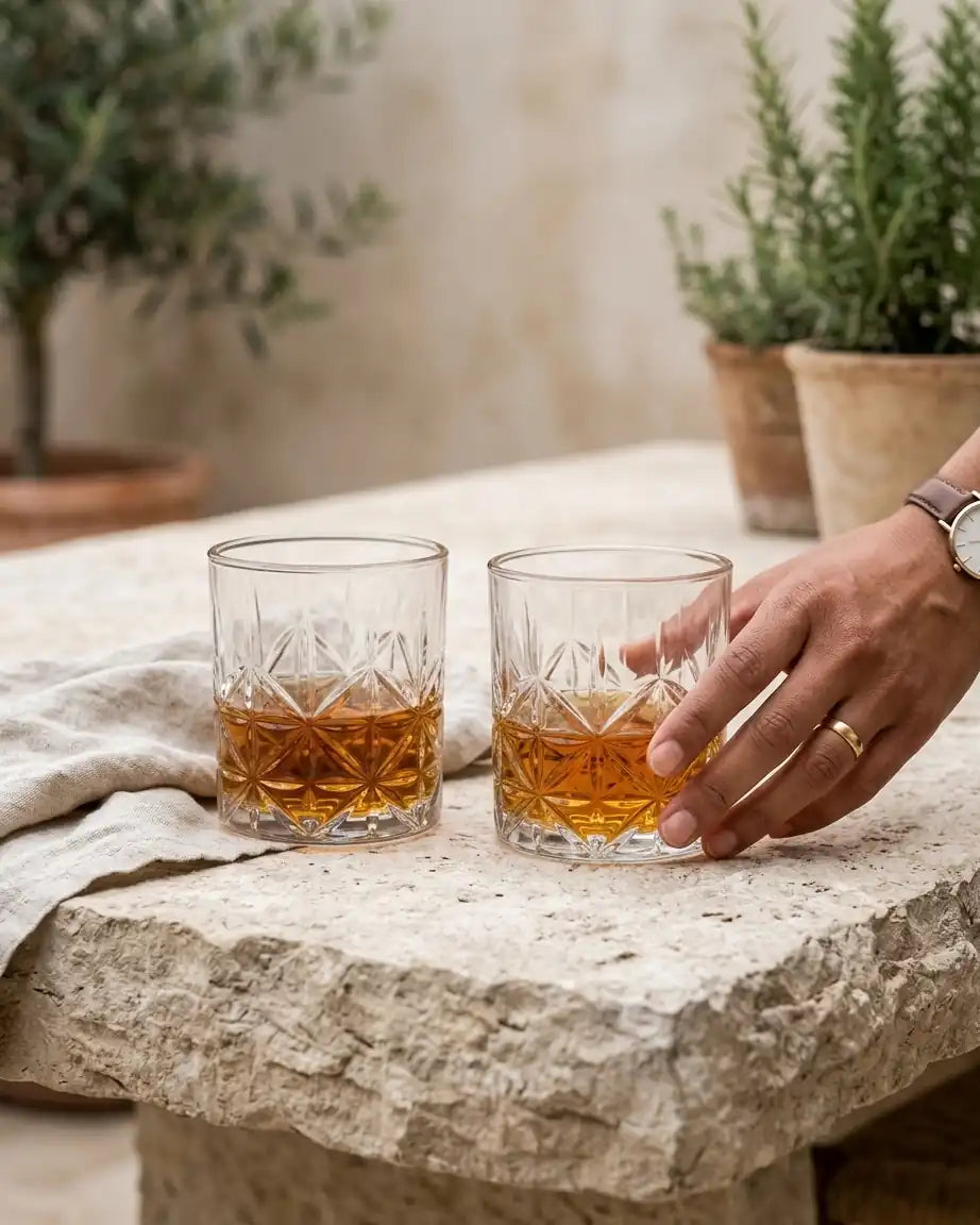 Jogo de Copos para Whisky Pavillion 6 Peças 330ml - Elegância Masculina