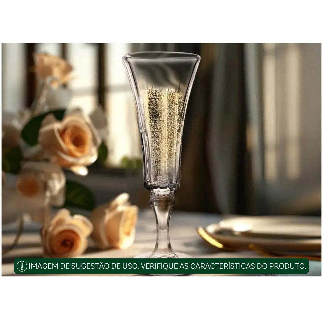 Taças Jennie para Champanhe 6 Peças - Transparência e Modernidade | Haustter - Haustter