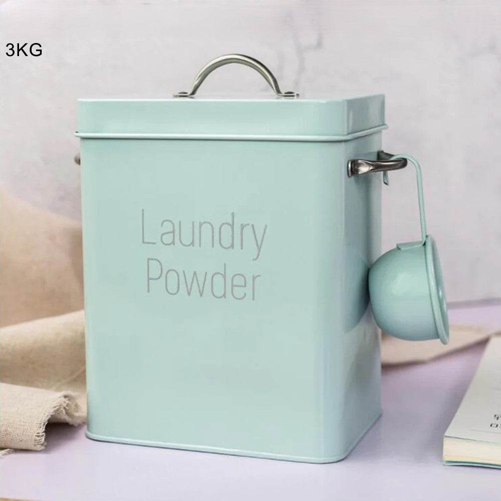 Lata para Sabão em Pó com Copo Medidor - Haustter - Haustter