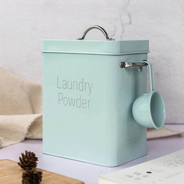 Lata para Sabão em Pó com Copo Medidor - Haustter - Haustter