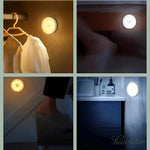 Luz LED Recarregável com Sensor de Movimento para Iluminação Noturna e Prevenção de Acidentes em Casa - Haustter - Haustter