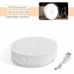 Luz LED Recarregável com Sensor de Movimento para Iluminação Noturna e Prevenção de Acidentes em Casa - Haustter - Haustter