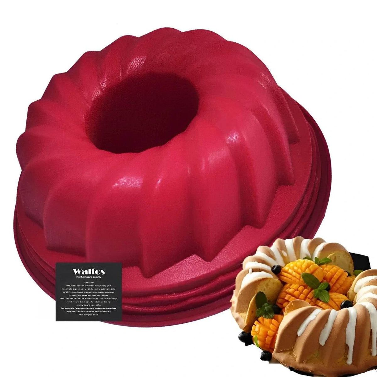 Molde de Silicone Alimentar Walfos para Bolos - Haustter - Haustter