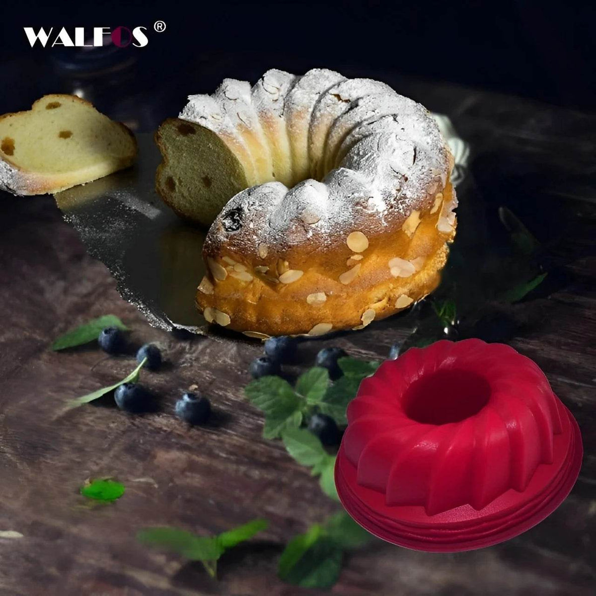 Molde de Silicone Alimentar Walfos para Bolos - Haustter - Haustter