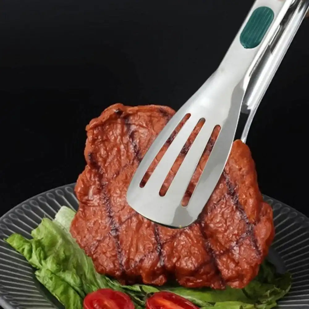 Pegador Aço Inoxidável Antiderrapante para Churrasco, Saladas e Buffet | Haustter