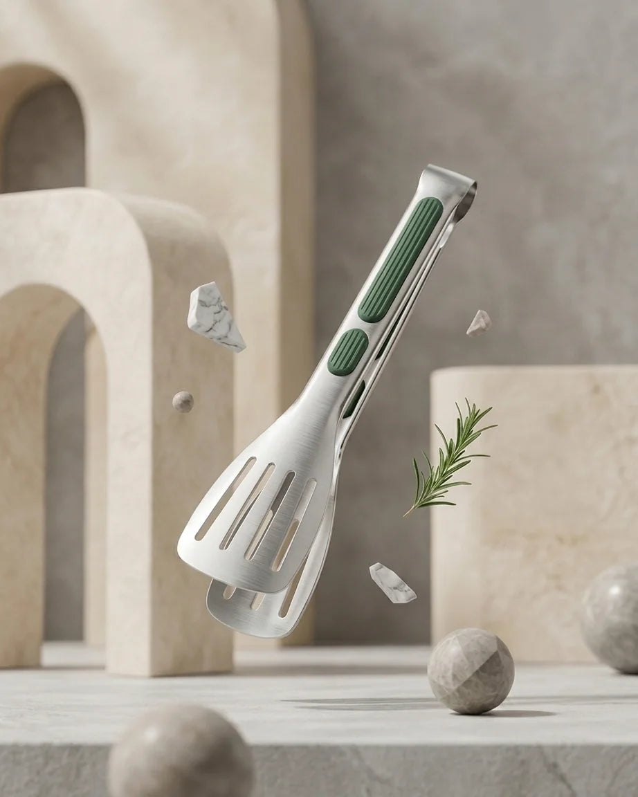 Pegador de Alimentos em Aço Inox Antiderrapante