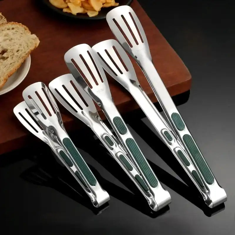 Pegador Aço Inoxidável Antiderrapante para Churrasco, Saladas e Buffet | Haustter