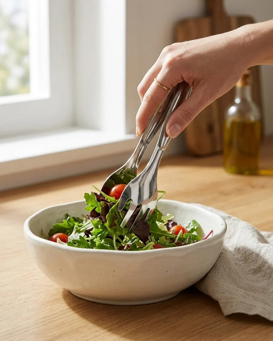 Pegador de Alimentos em Formato de Mão de Aço Inoxidável Antiderrapante