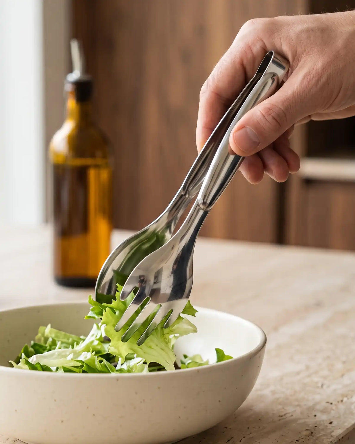Pegador de Alimentos em Formato de Mão de Aço Inoxidável Antiderrapante