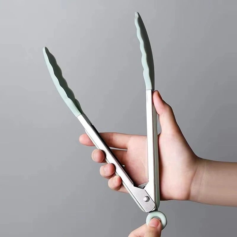 Pegador para Alimentos em Aço Inoxidável e Silicone