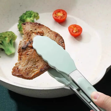 Pegador para Alimentos em Aço Inoxidável e Silicone