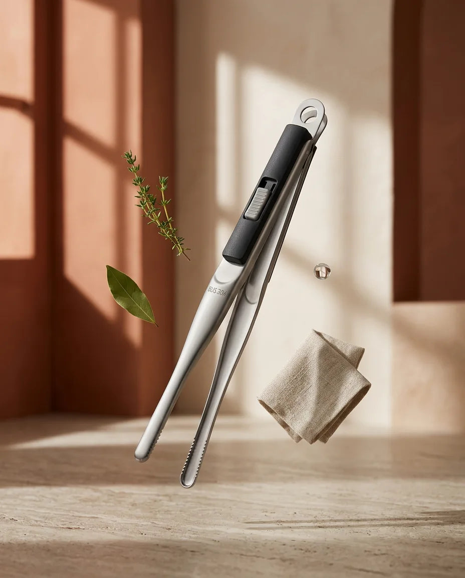 Pinça de Aço Inox com Trava