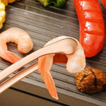 Pinça de Aço Inox e Madeira para Churrasco - Haustter - Haustter