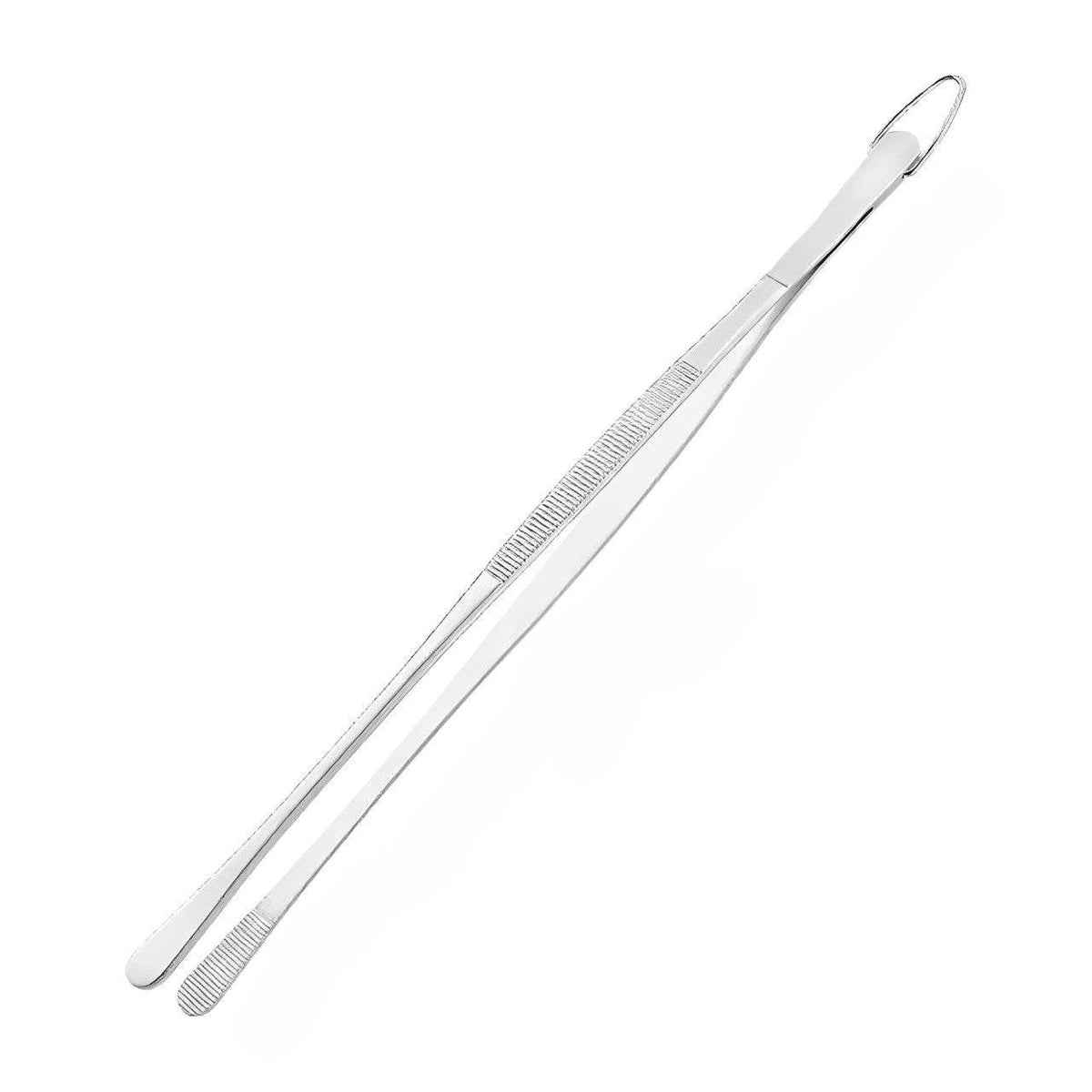 Pinça Fina de Aço Inox Extra Longa para Cozinha e Churrasco - Haustter - Haustter