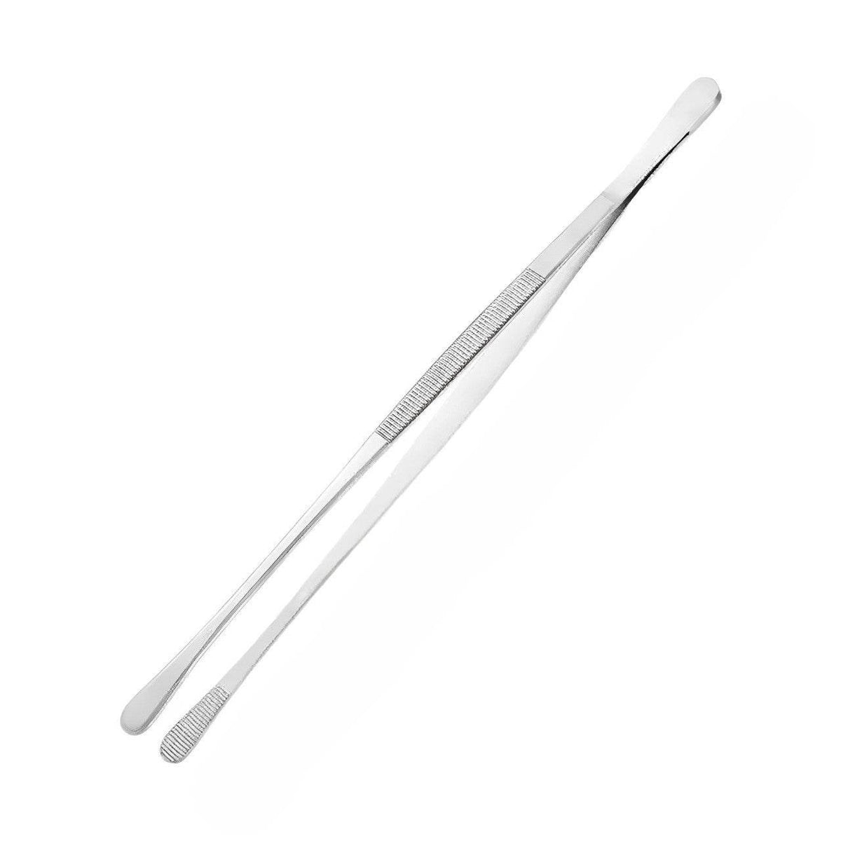 Pinça Fina de Aço Inox Extra Longa para Cozinha e Churrasco - Haustter - Haustter