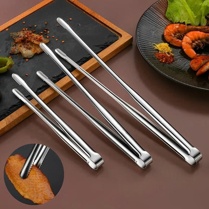 Pinça para Churrasco em Aço Inoxidável, Pinça para Alimentos, Pinça para Bife e Pão, Utensílios de Cozinha para Jantares - Haustter