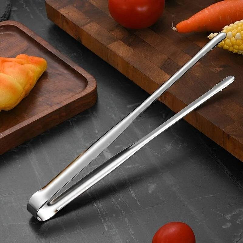 Pinça para Churrasco em Aço Inoxidável, Pinça para Alimentos, Pinça para Bife e Pão, Utensílios de Cozinha para Jantares - Haustter - Haustter
