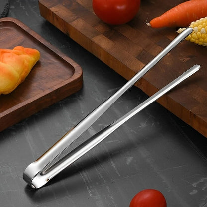 Pinça para Churrasco em Aço Inoxidável, Pinça para Alimentos, Pinça para Bife e Pão, Utensílios de Cozinha para Jantares - Haustter