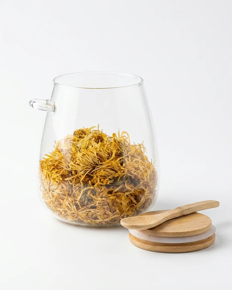 Potes de Vidro Selados + Colher de Bambu para Alimentos Nobres