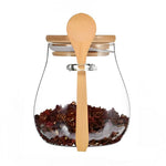 Potes de Vidro com Tampa Selada e Colher de Bambu - Haustter - Haustter