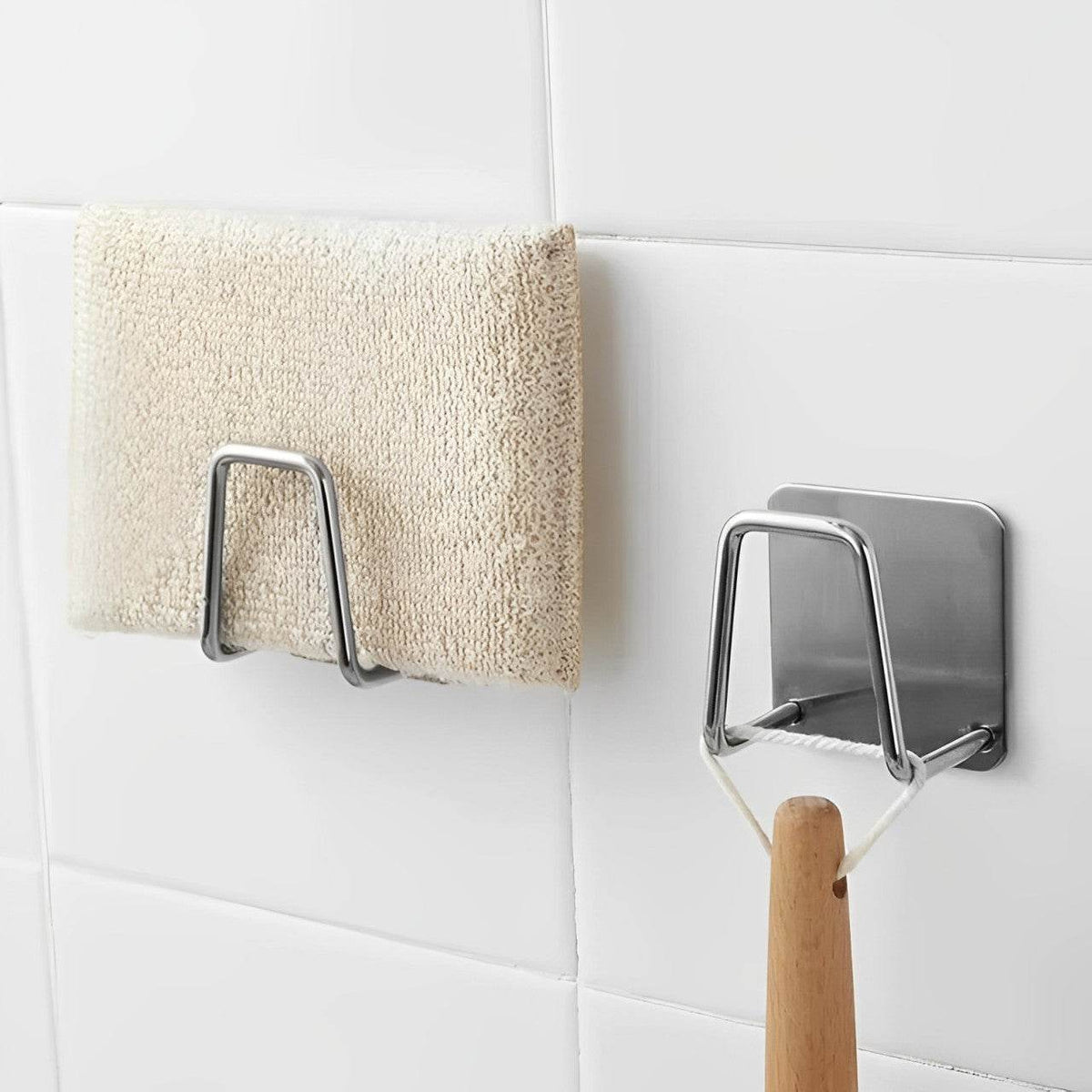 Suporte para Secagem de Esponjas e Organização de Utensílios de Cozinha em Inox - Haustter - Haustter