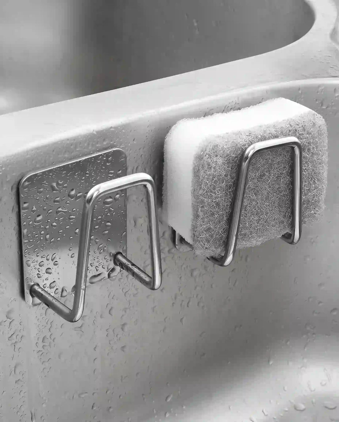 Suporte para Secagem de Esponjas e Organização de Utensílios de Cozinha em Inox