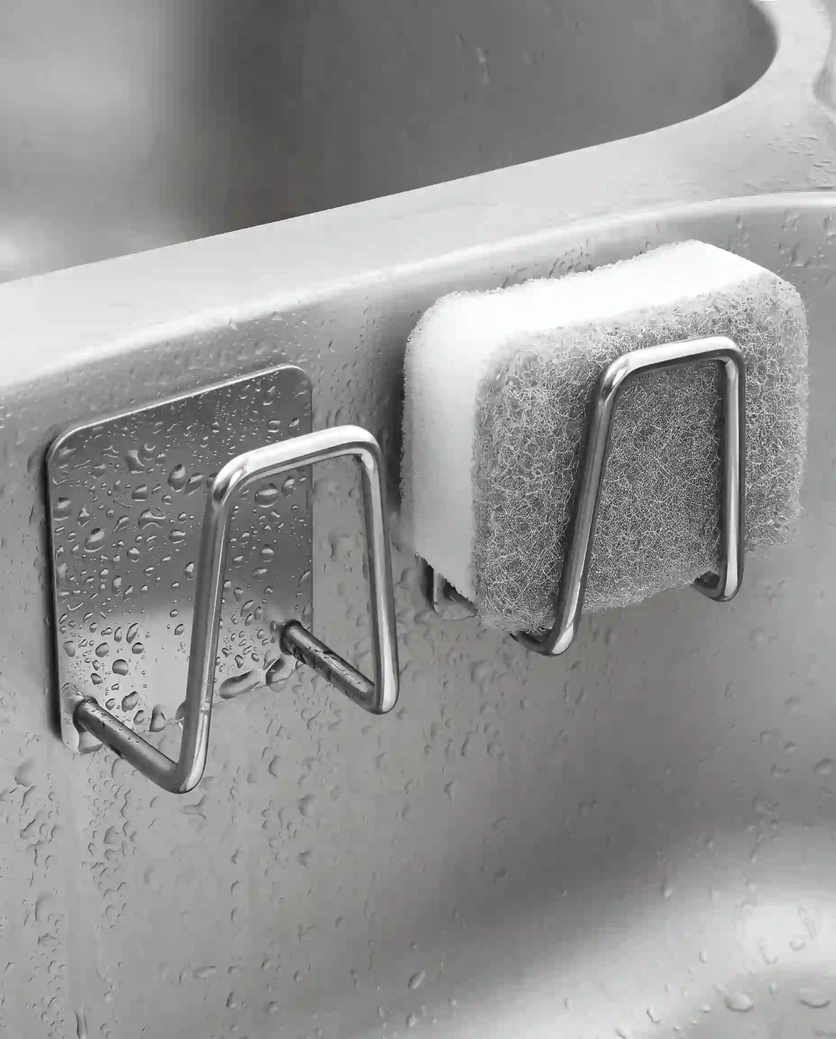 Suporte para Secagem de Esponjas e Organização de Utensílios de Cozinha em Inox