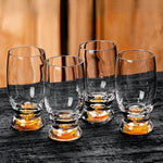 Taças de Cristal com Detalhes Dourados - Haustter - Haustter