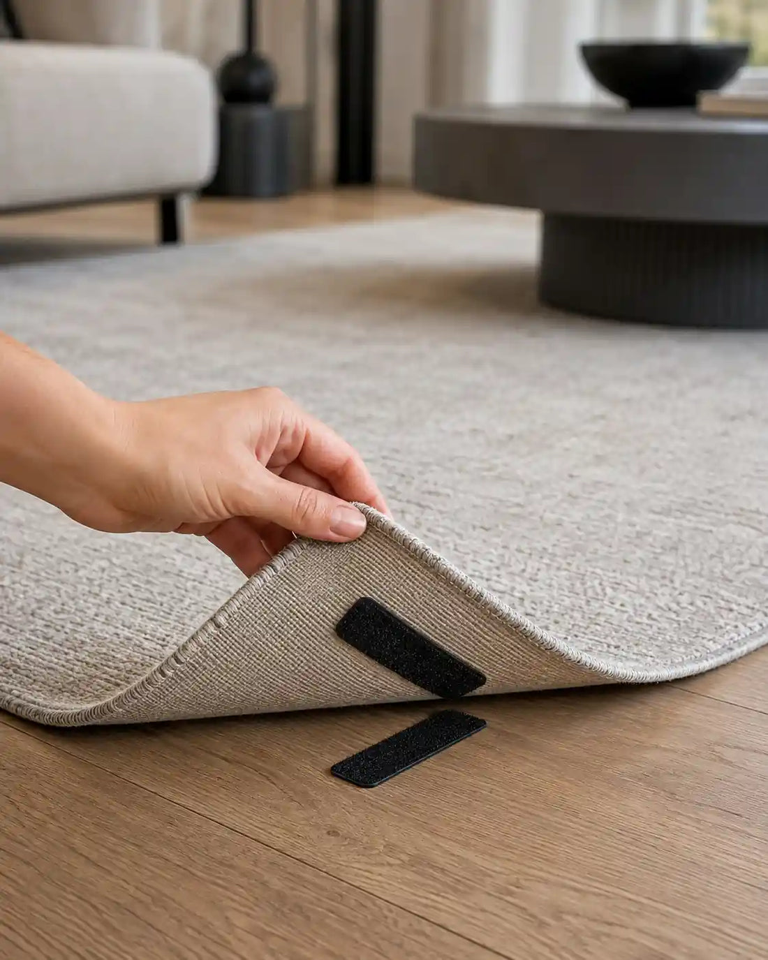 Velcro Adesivo Dupla Face Premium - Fixação Invisível para Tapetes