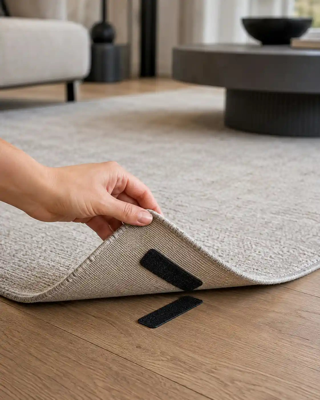 Velcro Adesivo Dupla Face Premium - Fixação Invisível para Tapetes
