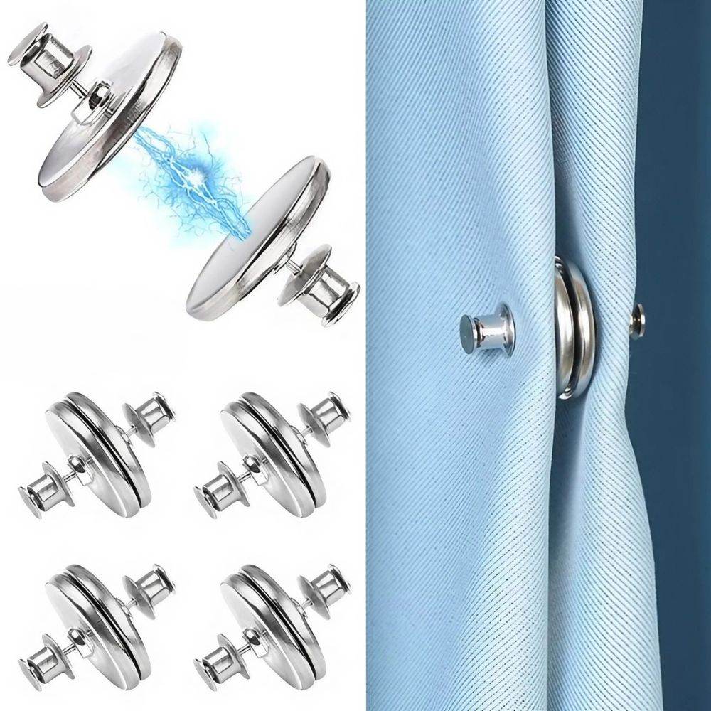 Botão Magnético Para Cortinas - Haustter